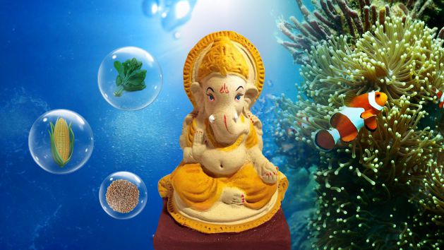 Fish friendly Ganesha idol