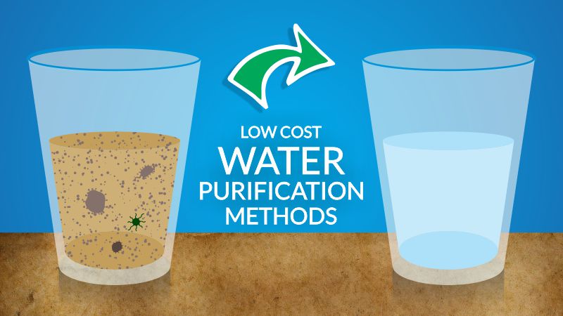 Infographic-Comparison between various low cost water purification methods | Vicharoo