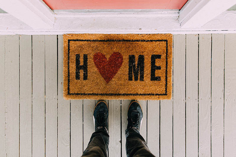 Indoor Air Pollution: Use doormats to reduce the number of pollutants entering your house