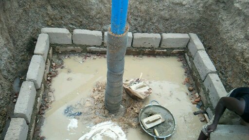 Real image of a Bhungroo used for rainwater harvesting