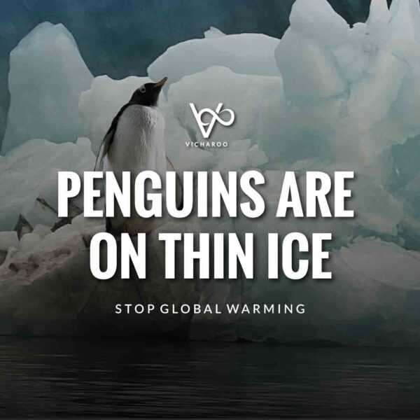 Save Penguins Slogans and Quotes | Melting of the Glaciers