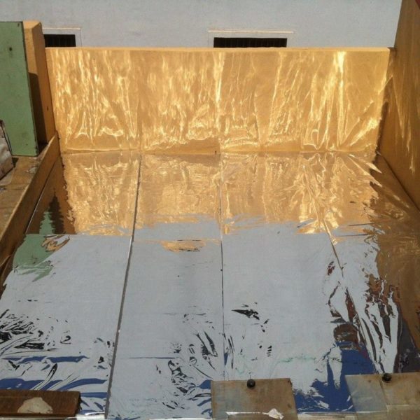 Using Thermocol sheets covered with Aluminium foil to keep your roof cool is not a good idea