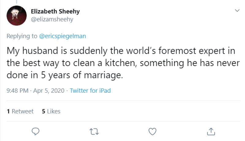 This wife seems really happy