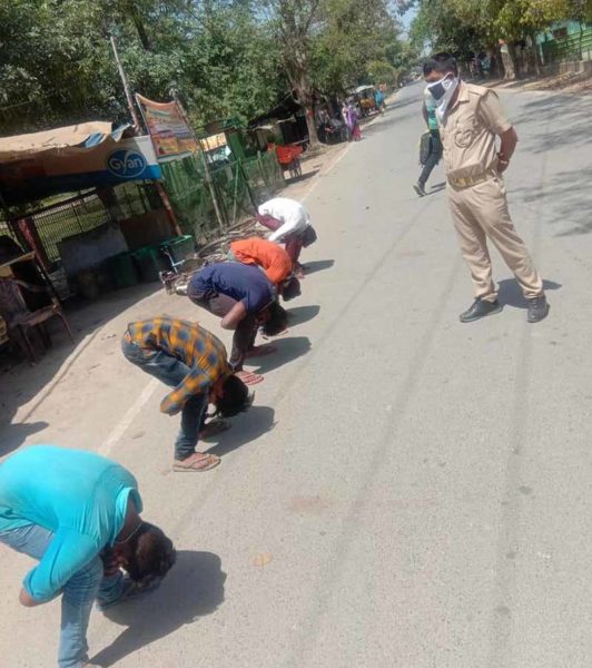 Cops are giving innovative punishments for violating social distancing rules