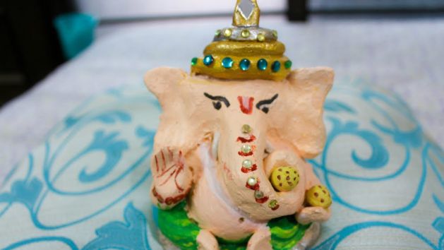 Eco friendly Ganesha Idol made up of Paper Mache